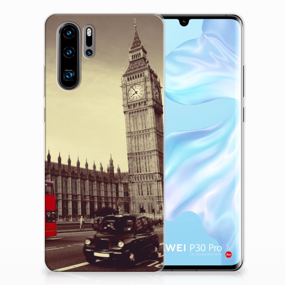 Huawei P30 Pro Siliconen Back Cover Londen