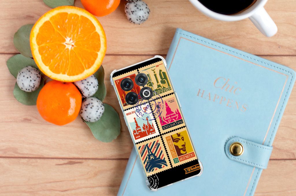 OnePlus 10 Pro Telefoonhoesje met valbescherming Postzegels