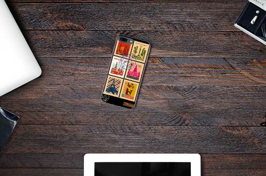 Apple iPhone 7 Plus | 8 Plus Siliconen Back Cover Postzegels