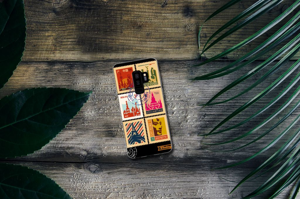Samsung Galaxy S9 Plus Siliconen Back Cover Postzegels