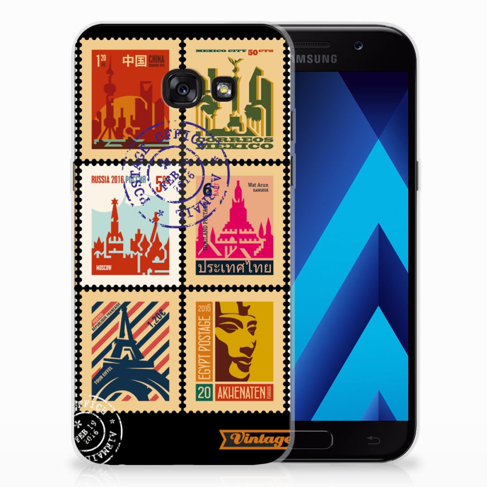 Samsung Galaxy A5 2017 Siliconen Back Cover Postzegels