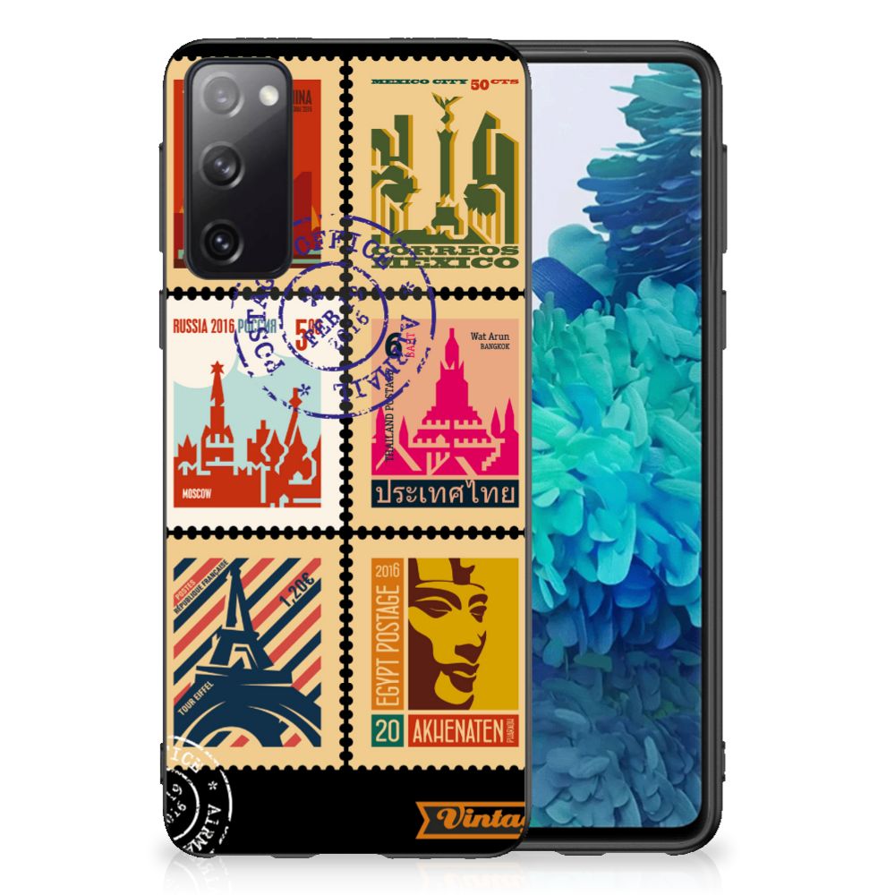 Samsung Galaxy S20 Silicone Hoesje Postzegels