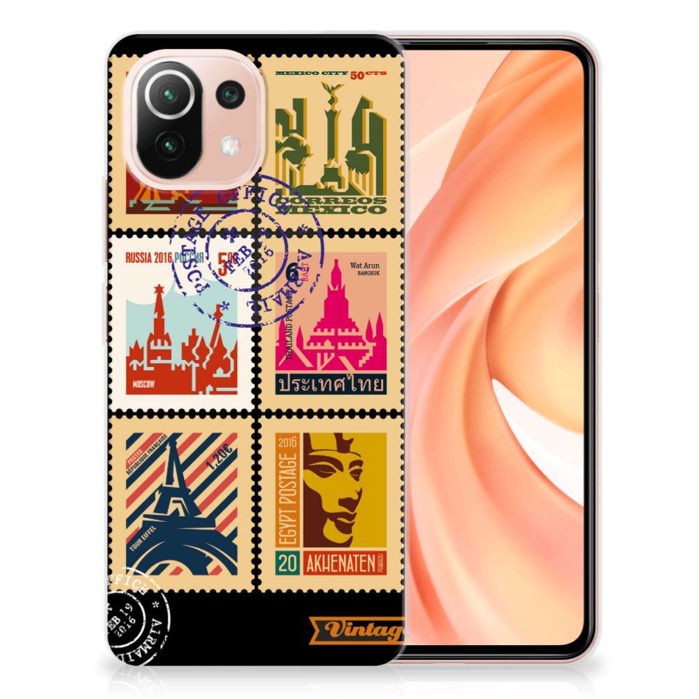 Xiaomi Mi 11 Lite | 11 Lite 5G NE Siliconen Back Cover Postzegels