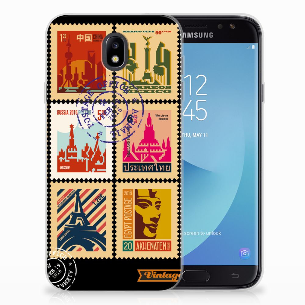 Samsung Galaxy J7 2017 | J7 Pro Siliconen Back Cover Postzegels