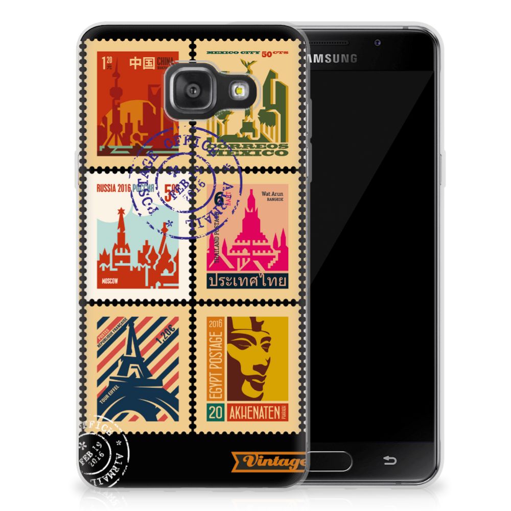 Samsung Galaxy A3 2016 Siliconen Back Cover Postzegels
