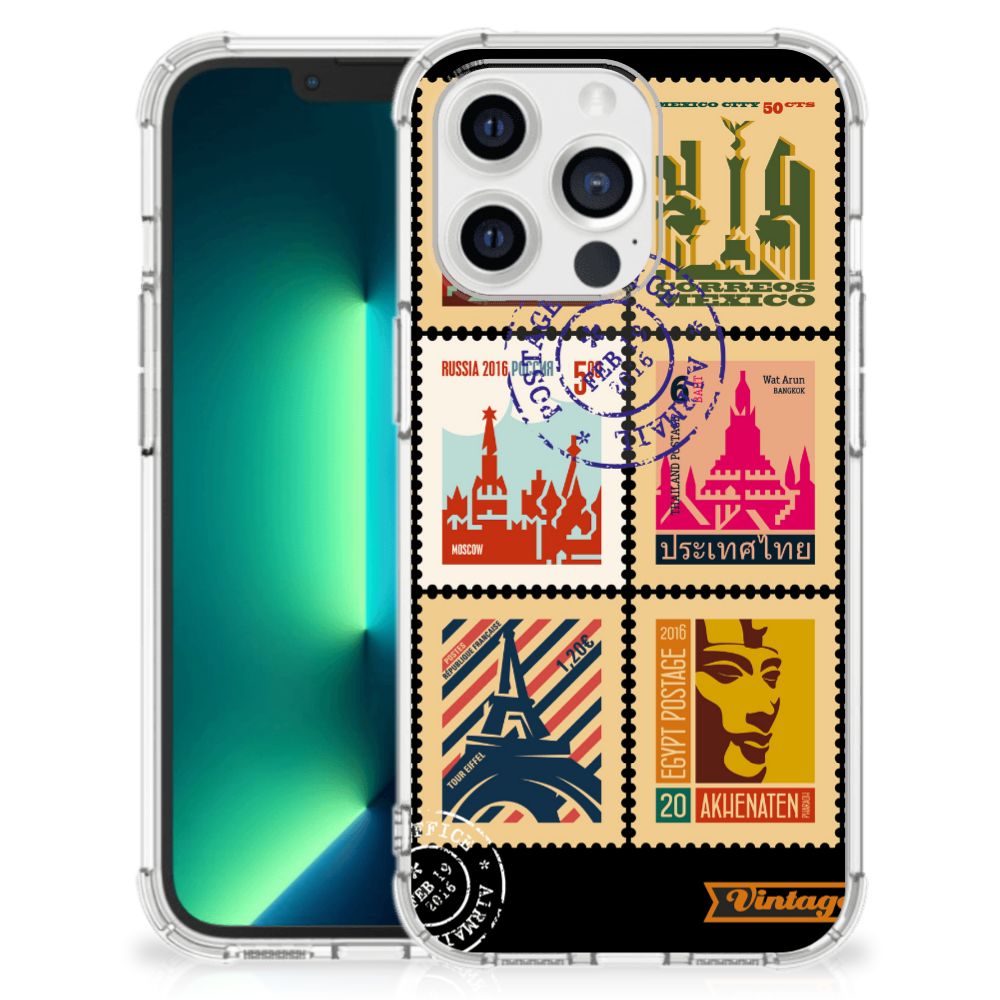 iPhone 13 Pro Max Telefoonhoesje met valbescherming Postzegels