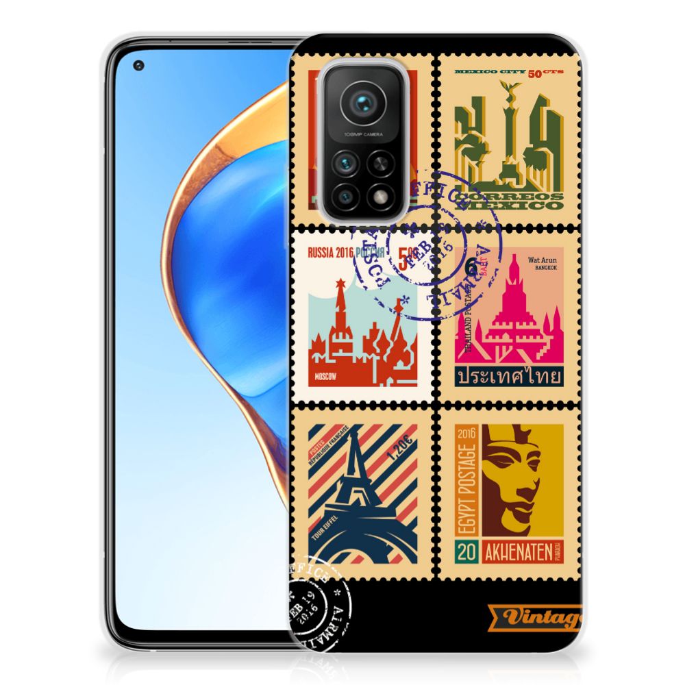 Xiaomi Mi 10T | 10T Pro Siliconen Back Cover Postzegels