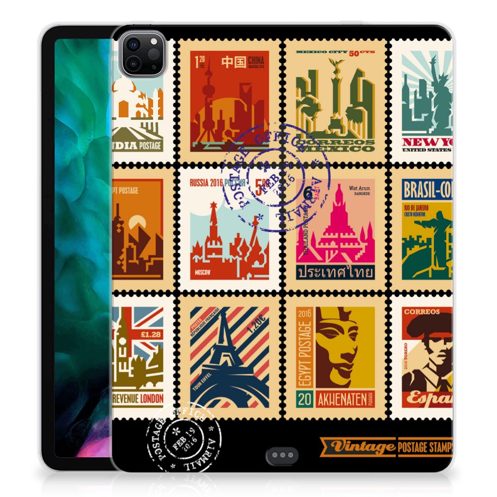 iPad Pro 12.9 (2020) | iPad Pro 12.9 (2021) Hip Hoesje Postzegels