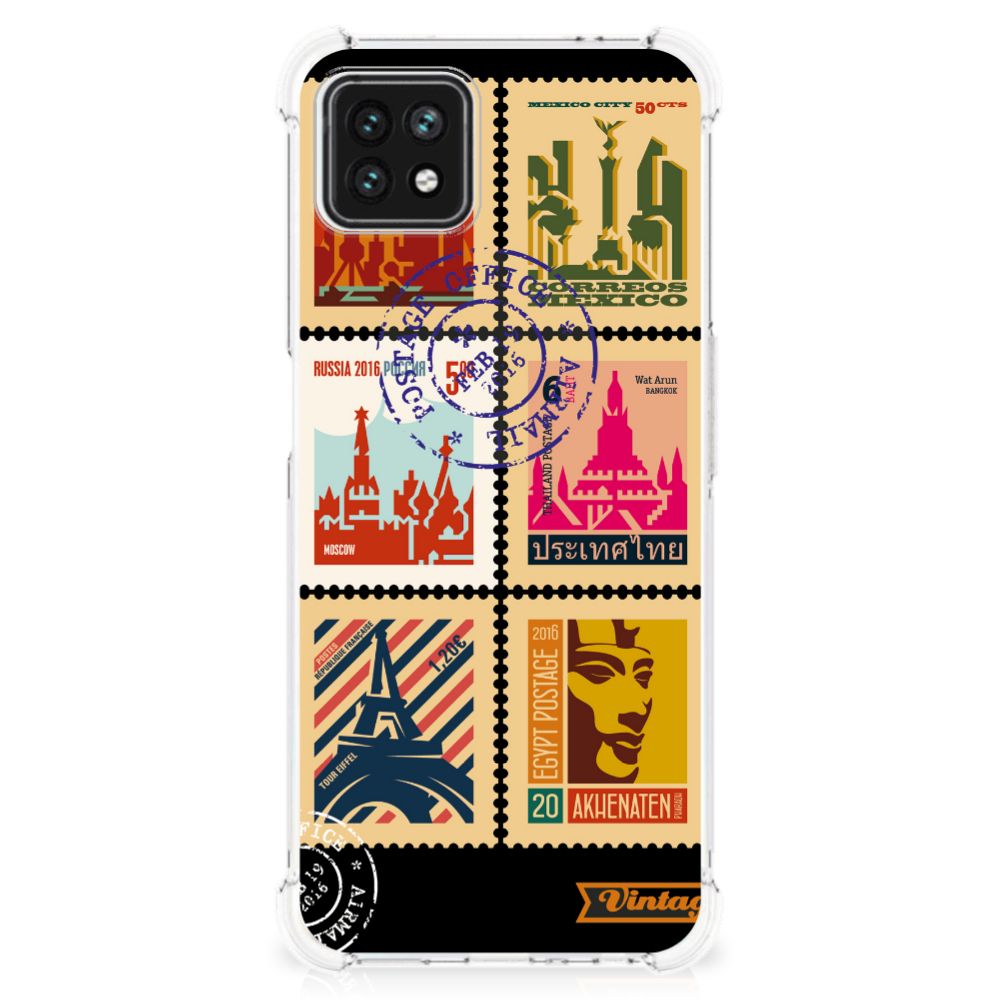 OPPO A53 5G | A73 5G Telefoonhoesje met valbescherming Postzegels