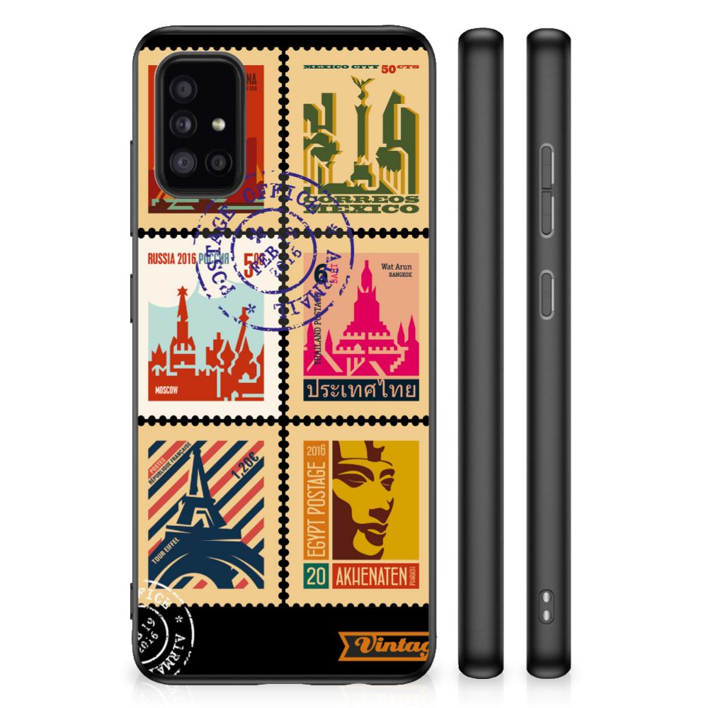 Samsung Galaxy A51 Silicone Hoesje Postzegels