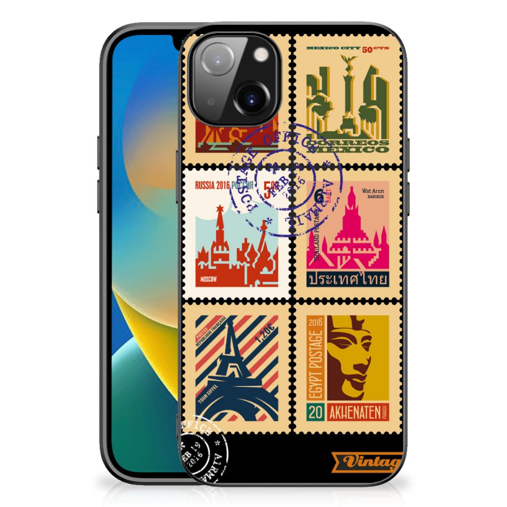 iPhone 14 Plus TPU Backcover Postzegels