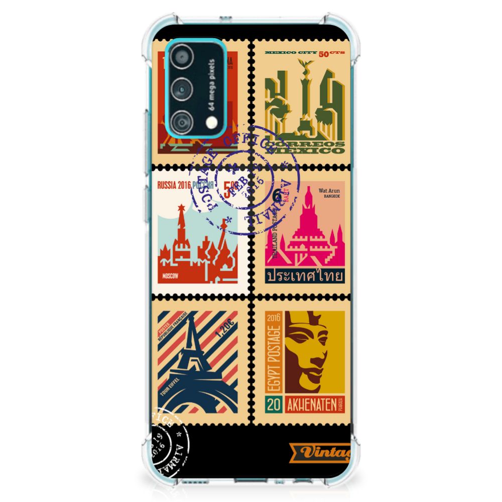 Samsung Galaxy M02s | A02s Telefoonhoesje met valbescherming Postzegels