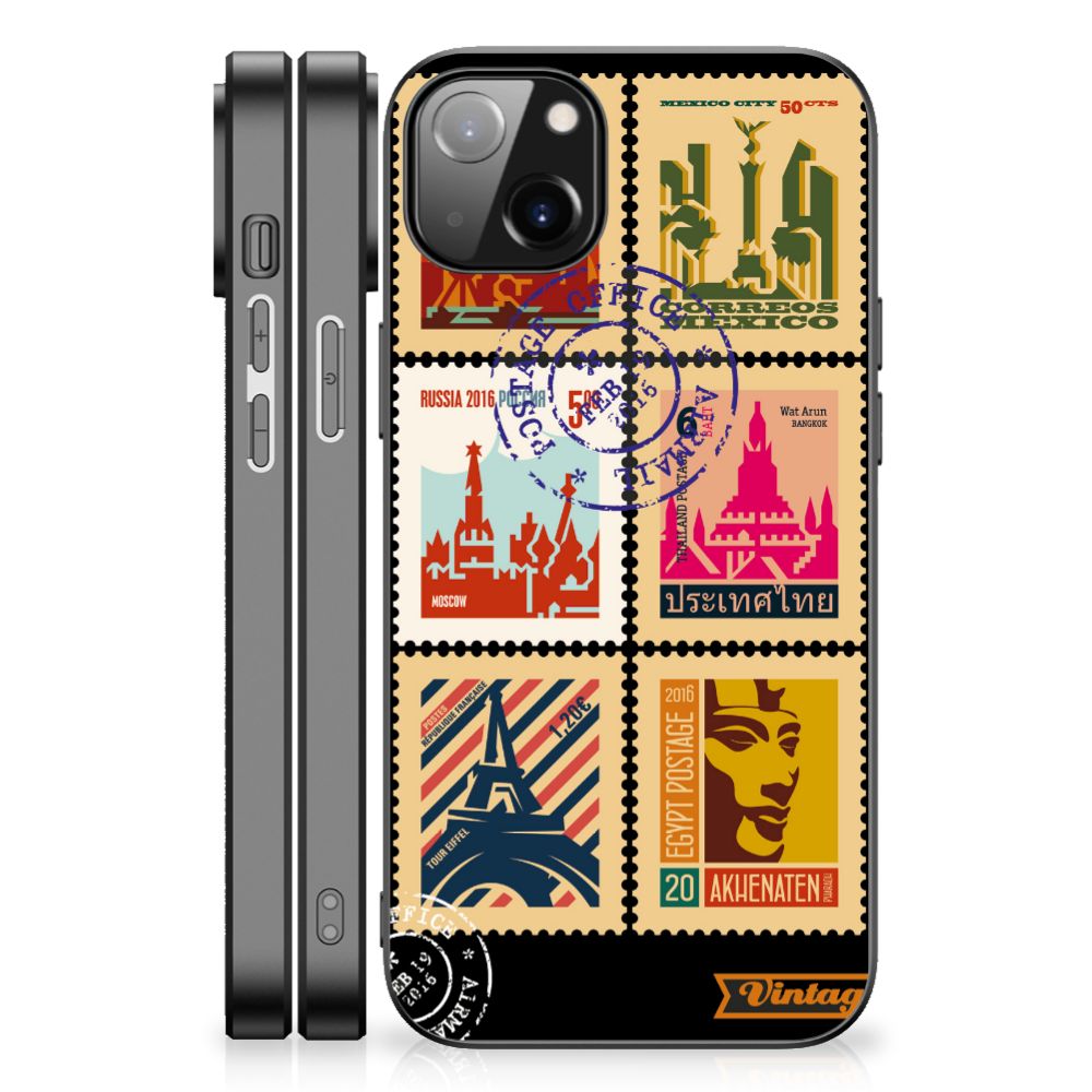 iPhone 14 Plus TPU Backcover Postzegels