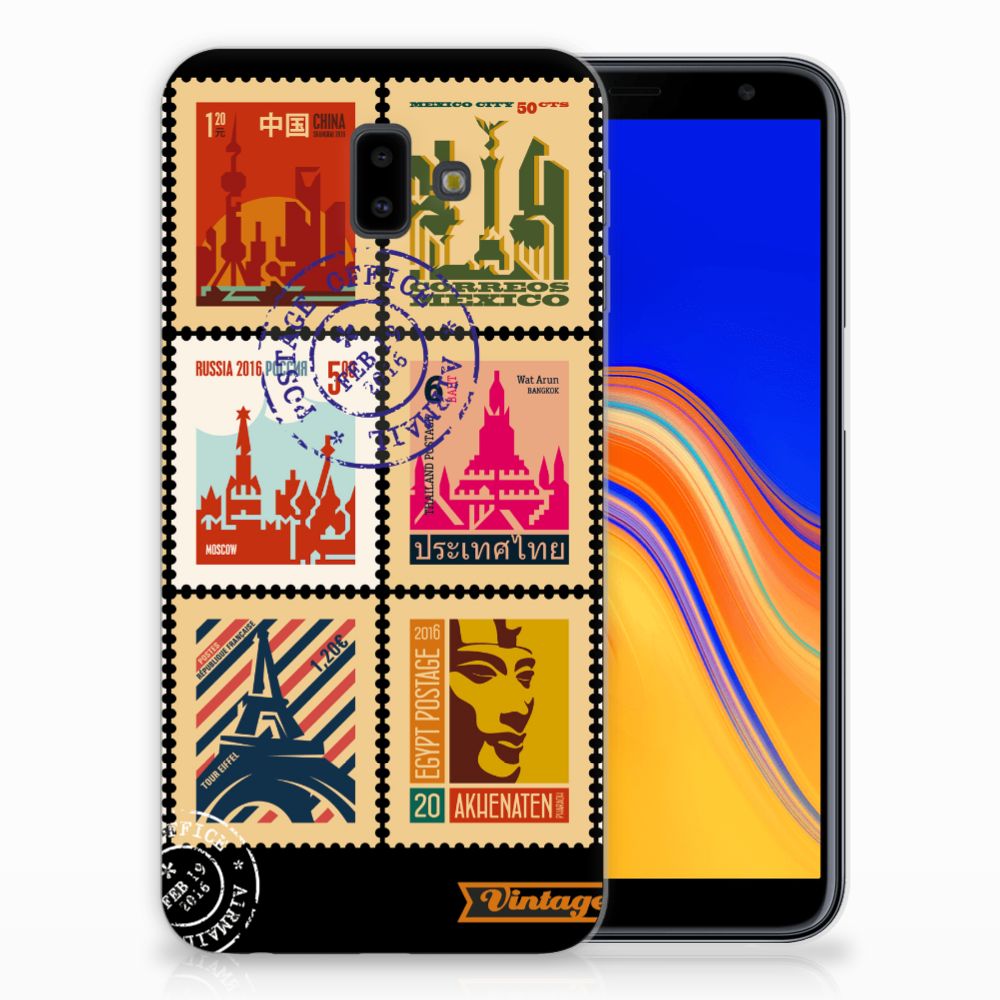 Samsung Galaxy J6 Plus (2018) Siliconen Back Cover Postzegels