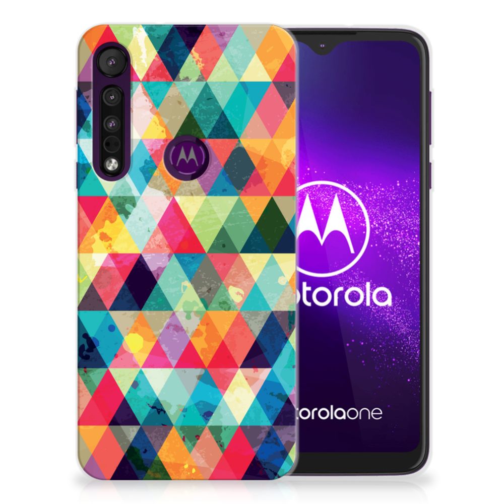 Motorola One Macro TPU bumper Geruit