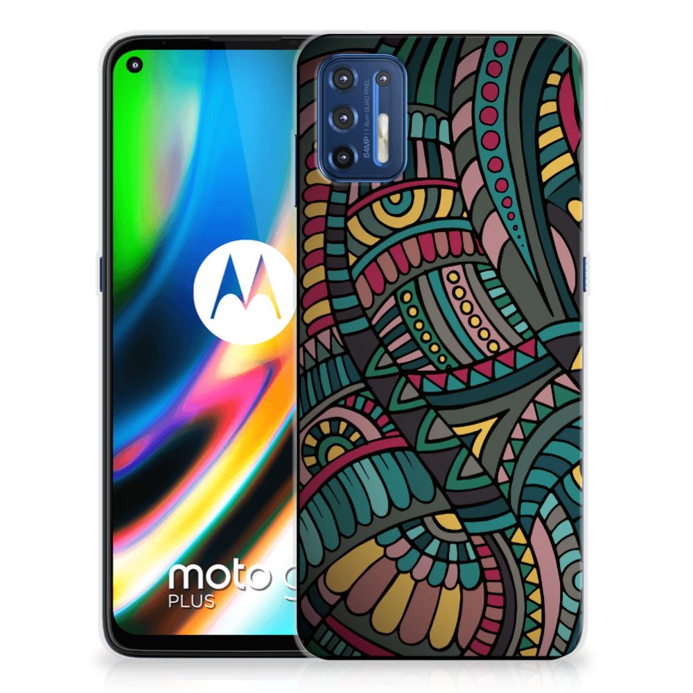 Motorola Moto G9 Plus TPU bumper Aztec