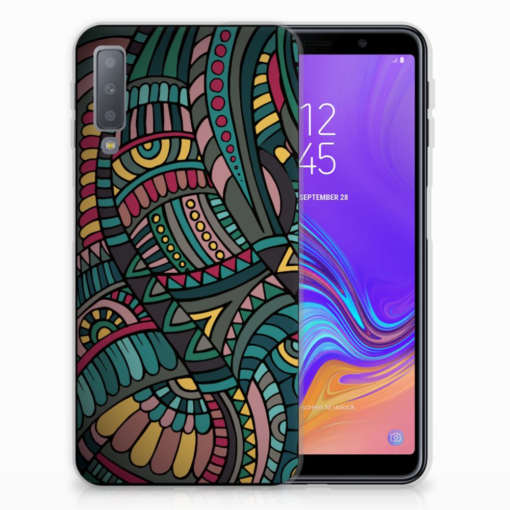 Samsung Galaxy A7 (2018) TPU bumper Aztec