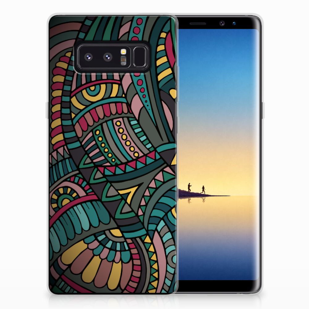Samsung Galaxy Note 8 TPU Hoesje Design Aztec