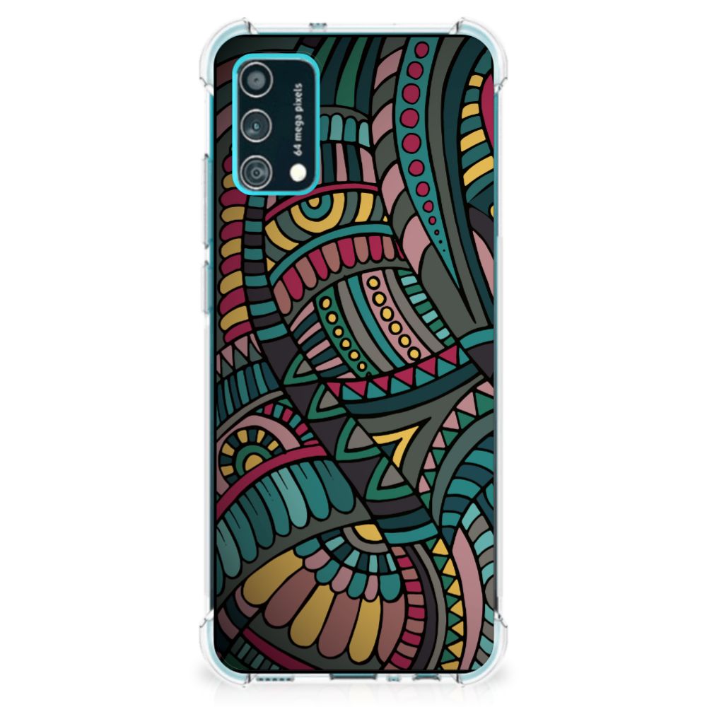Samsung Galaxy M02s | A02s Doorzichtige Silicone Hoesje Aztec
