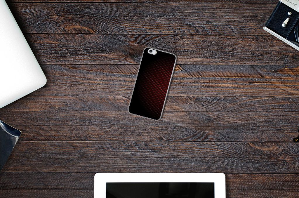Apple iPhone 6 | 6s TPU bumper Geruit Rood