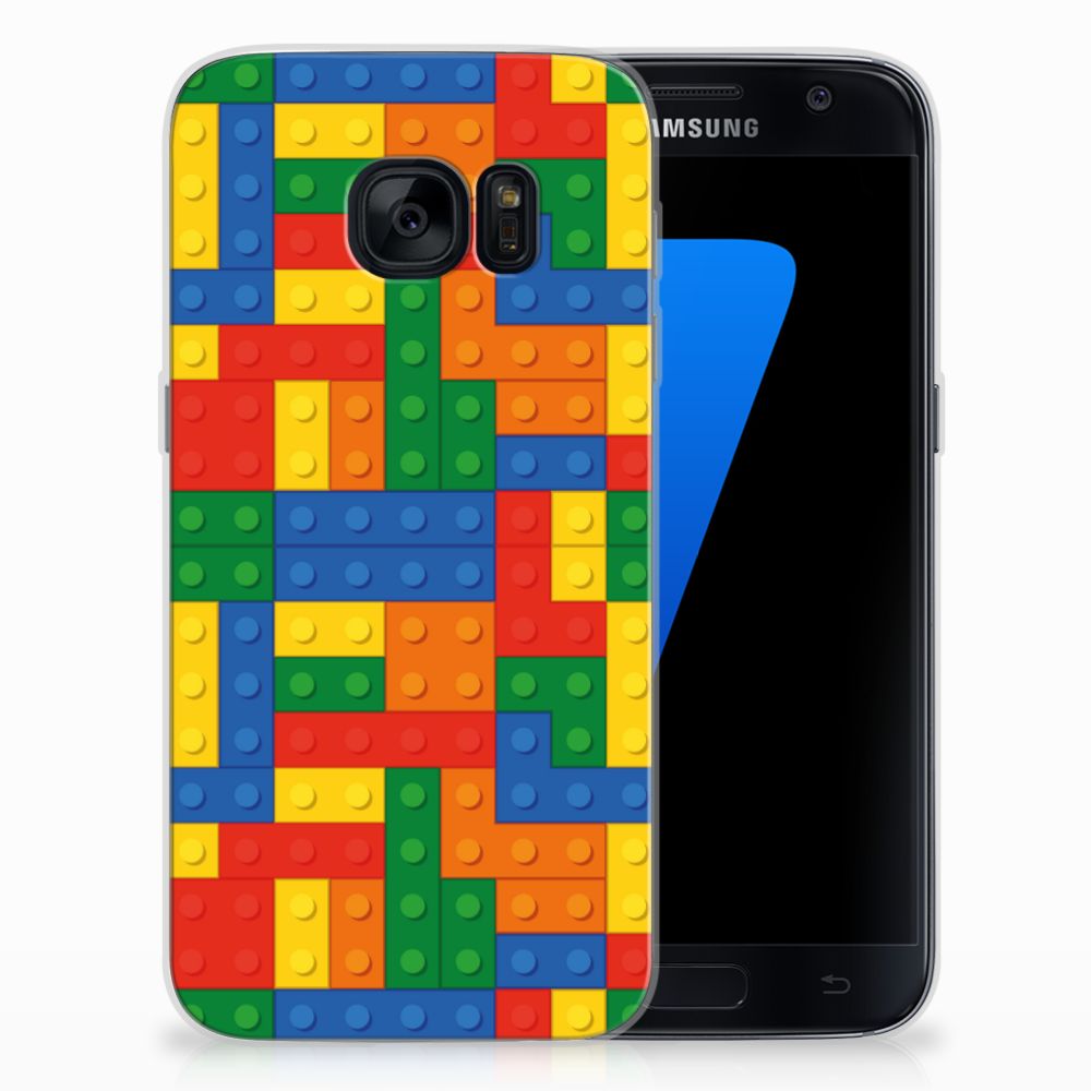Samsung Galaxy S7 TPU Hoesje Design Blokken