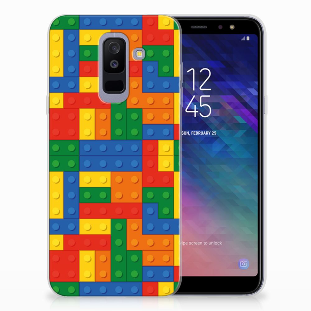 Samsung Galaxy A6 Plus (2018) TPU Hoesje Design Blokken