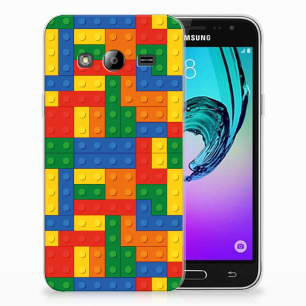 Samsung Galaxy J3 2016 TPU Hoesje Design Blokken