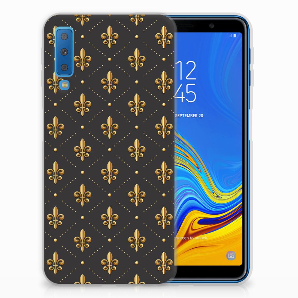 Samsung Galaxy A7 (2018) TPU bumper Franse Lelie
