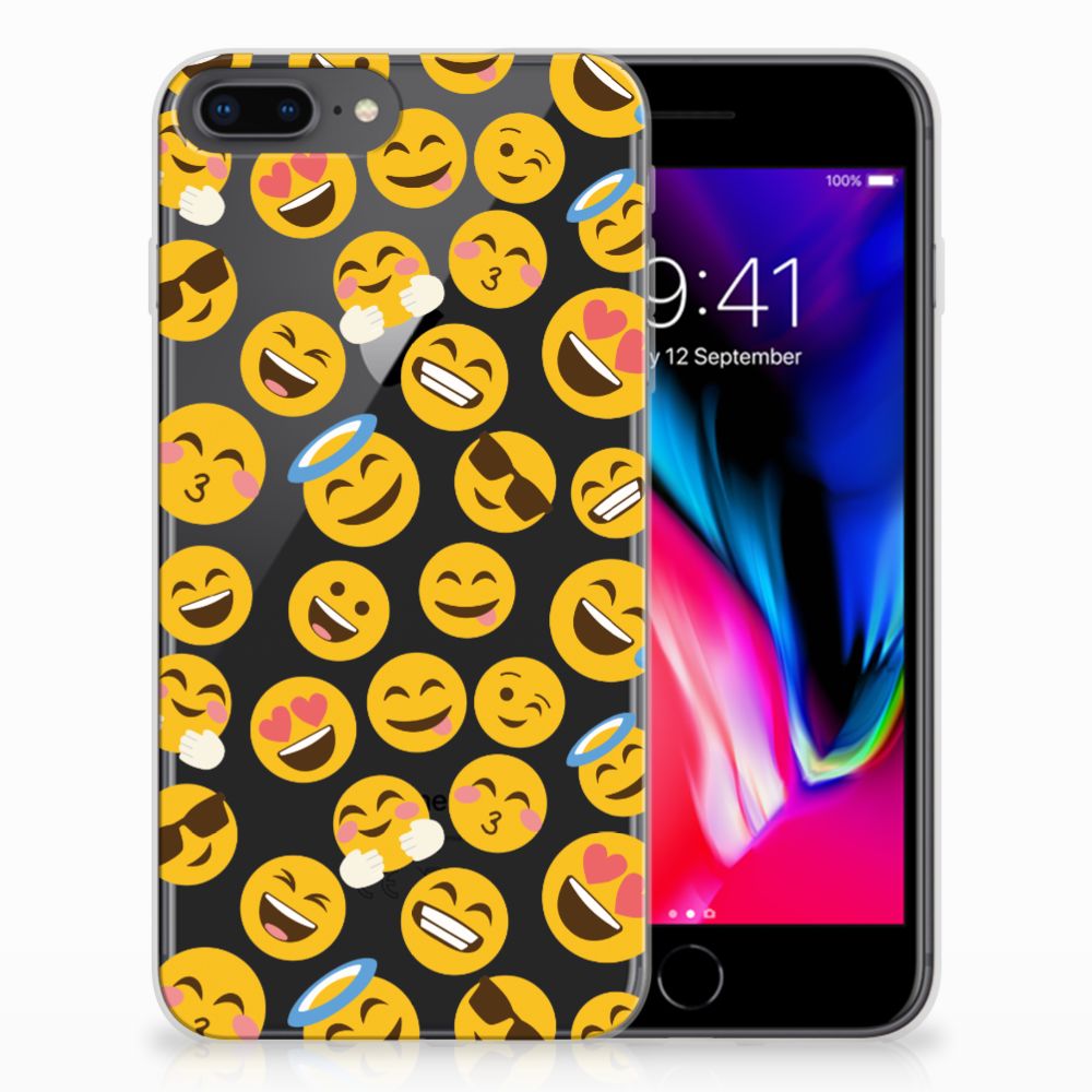 Apple iPhone 7 Plus | 8 Plus TPU Hoesje Design Emoji