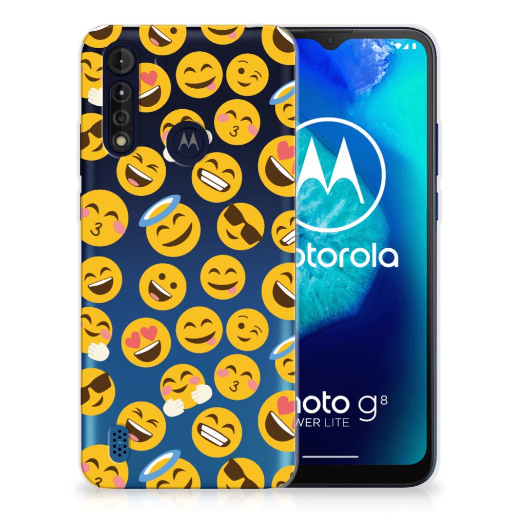 Motorola Moto G8 Power Lite TPU bumper Emoji