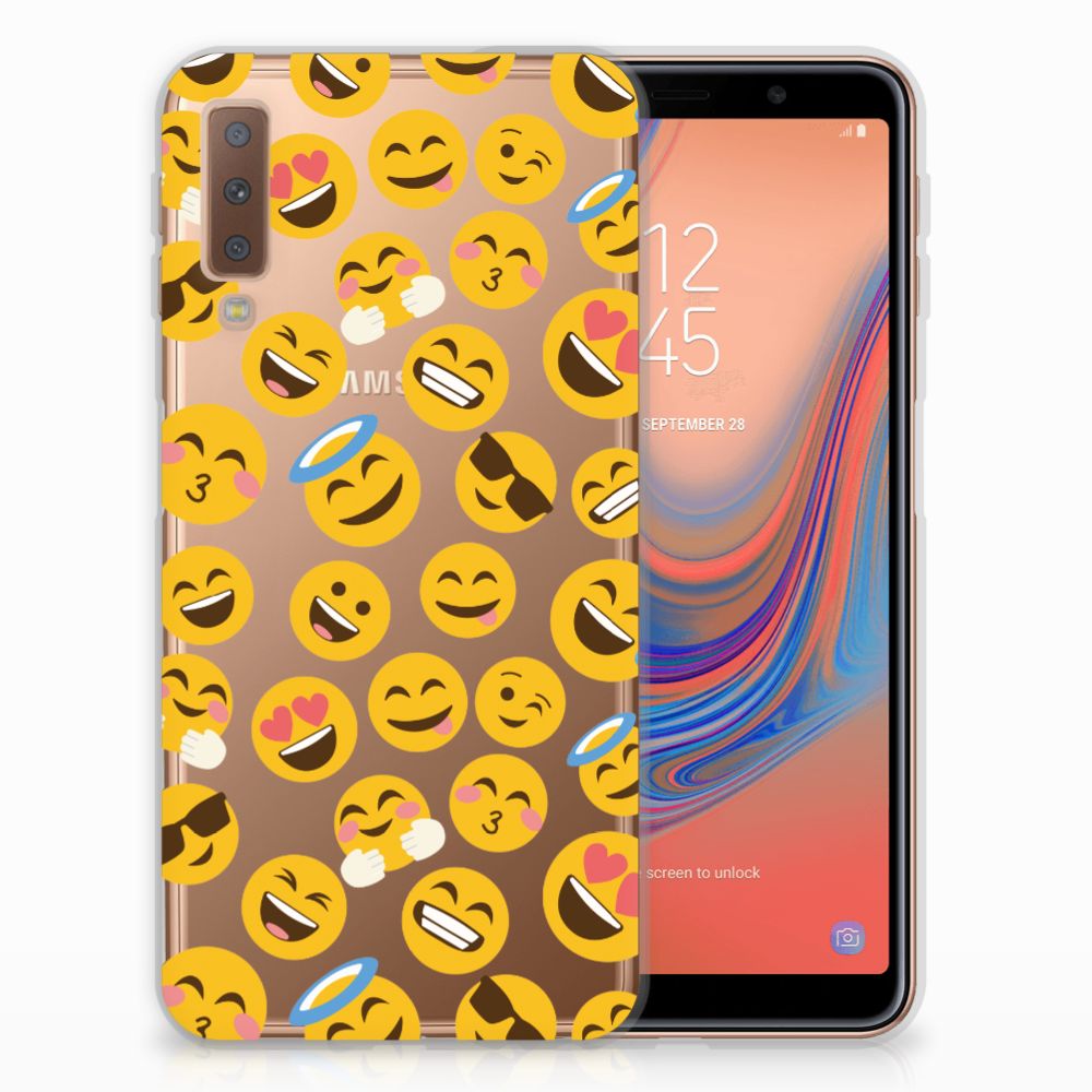 Samsung Galaxy A7 (2018) TPU bumper Emoji