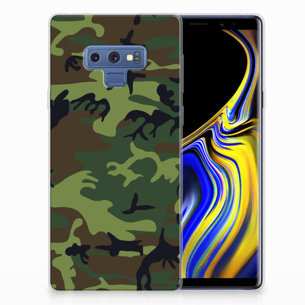 Samsung Galaxy Note 9 TPU Hoesje Design Army Dark