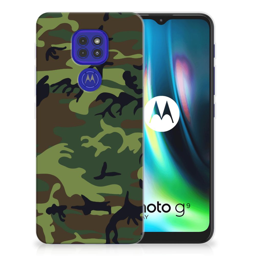 Motorola Moto G9 Play | E7 Plus TPU bumper Army Dark