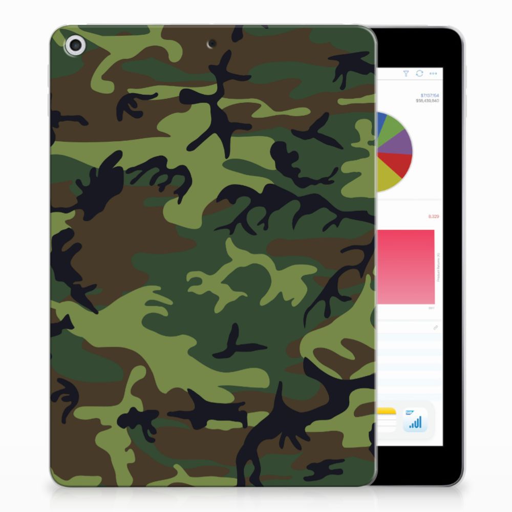 Apple iPad 9.7 2018 | 2017 Tablethoesje Design Army Dark