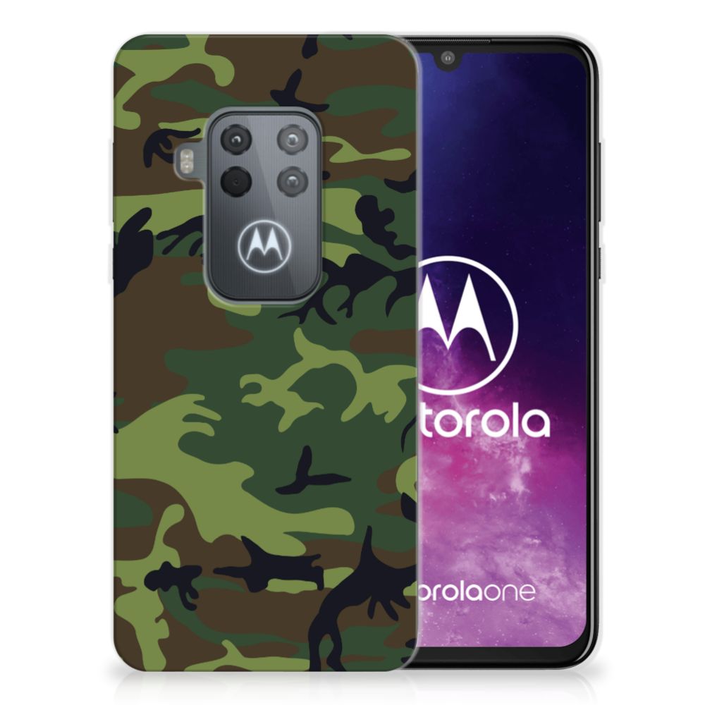 Motorola One Zoom TPU bumper Army Dark