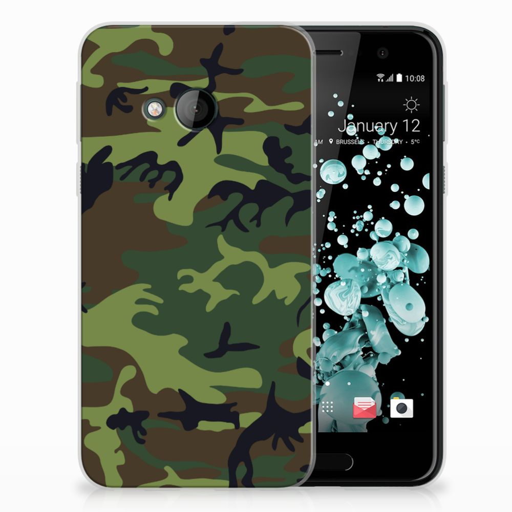 HTC U Play TPU bumper Army Dark
