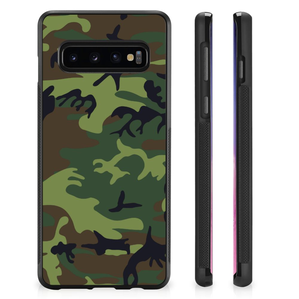 Samsung Galaxy S10+ Bumper Case Army Dark