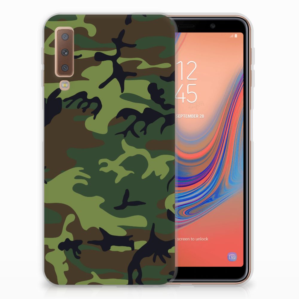 Samsung Galaxy A7 (2018) TPU bumper Army Dark