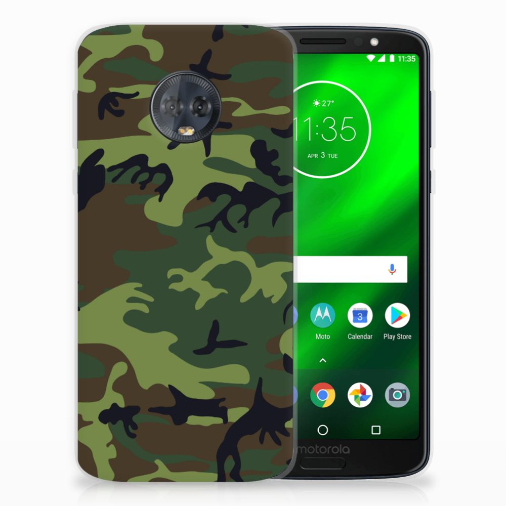Motorola Moto G6 Plus TPU bumper Army Dark