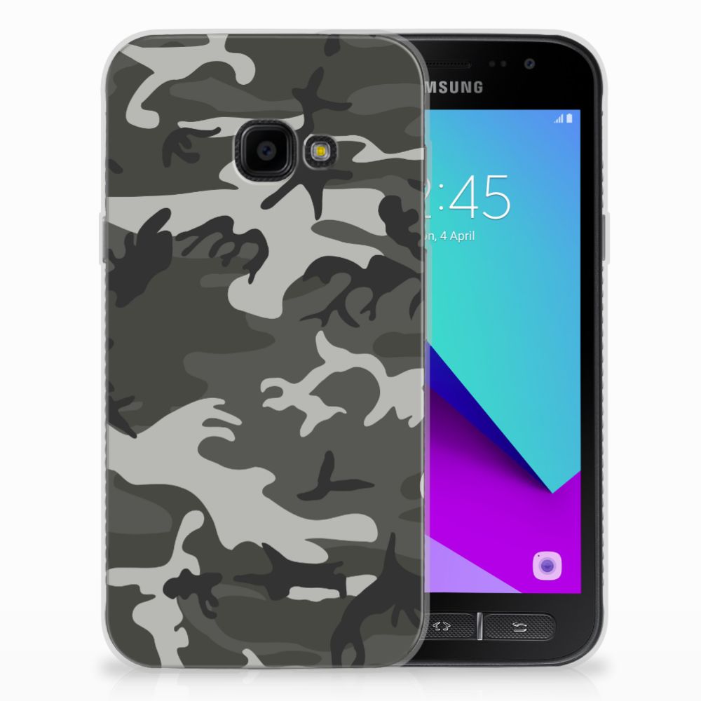 Samsung Galaxy Xcover 4 Uniek TPU Hoesje Army Light
