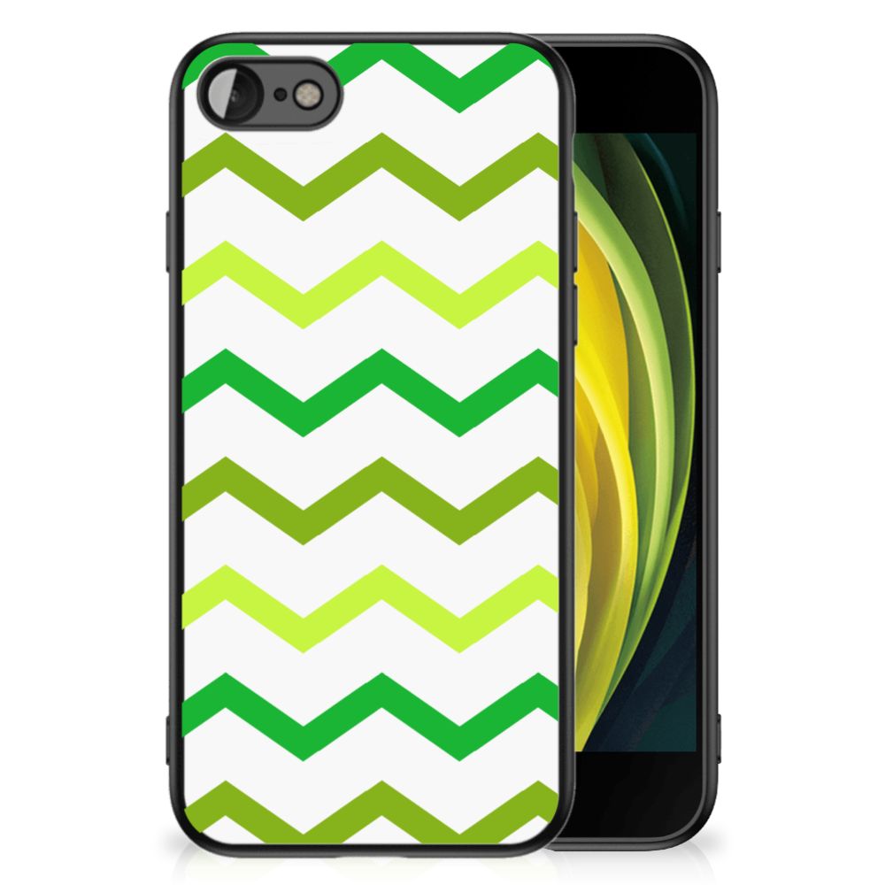 iPhone SE 2022 | SE 2020 | 7/8 Back Case Zigzag Groen