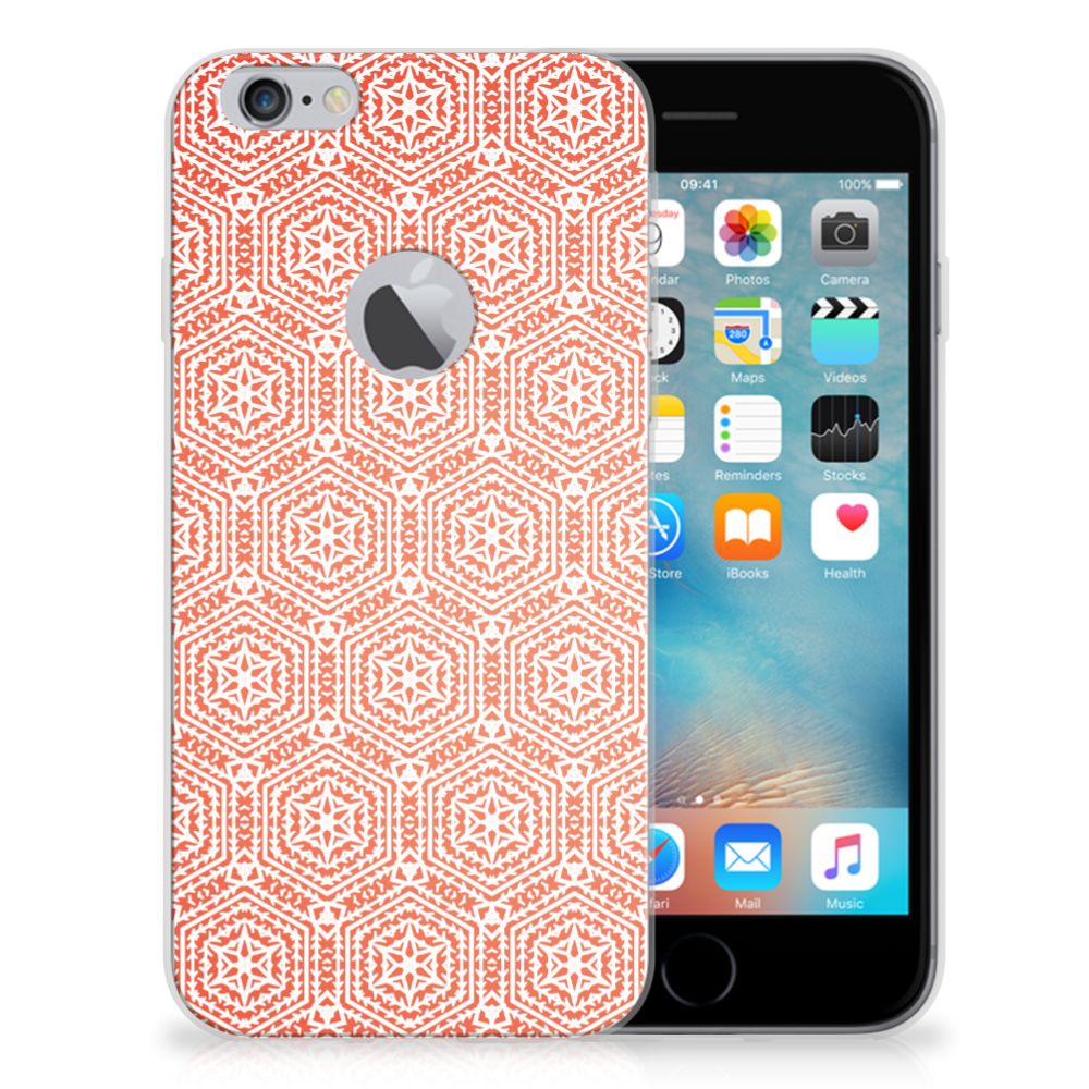 Apple iPhone 6 Plus | 6s Plus Uniek TPU Hoesje Pattern Orange