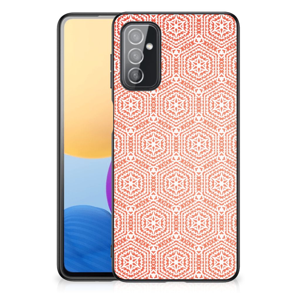 Samsung Galaxy M52 Back Case Pattern Orange