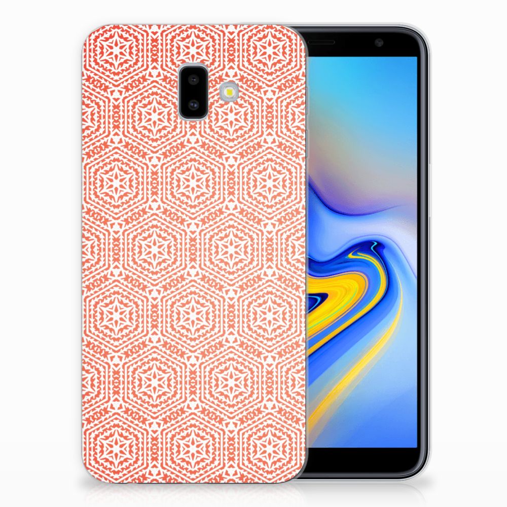 Samsung Galaxy J6 Plus (2018) TPU bumper Pattern Orange
