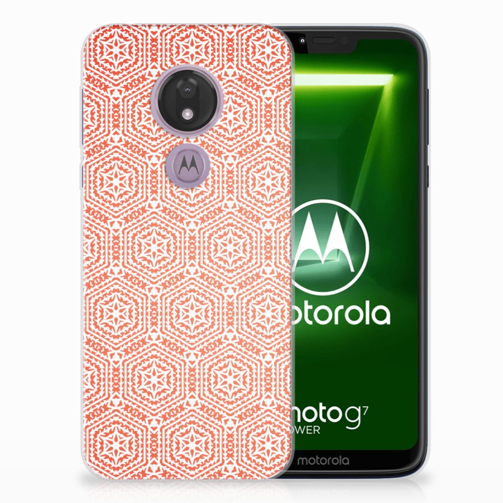 Motorola Moto G7 Power TPU bumper Pattern Orange