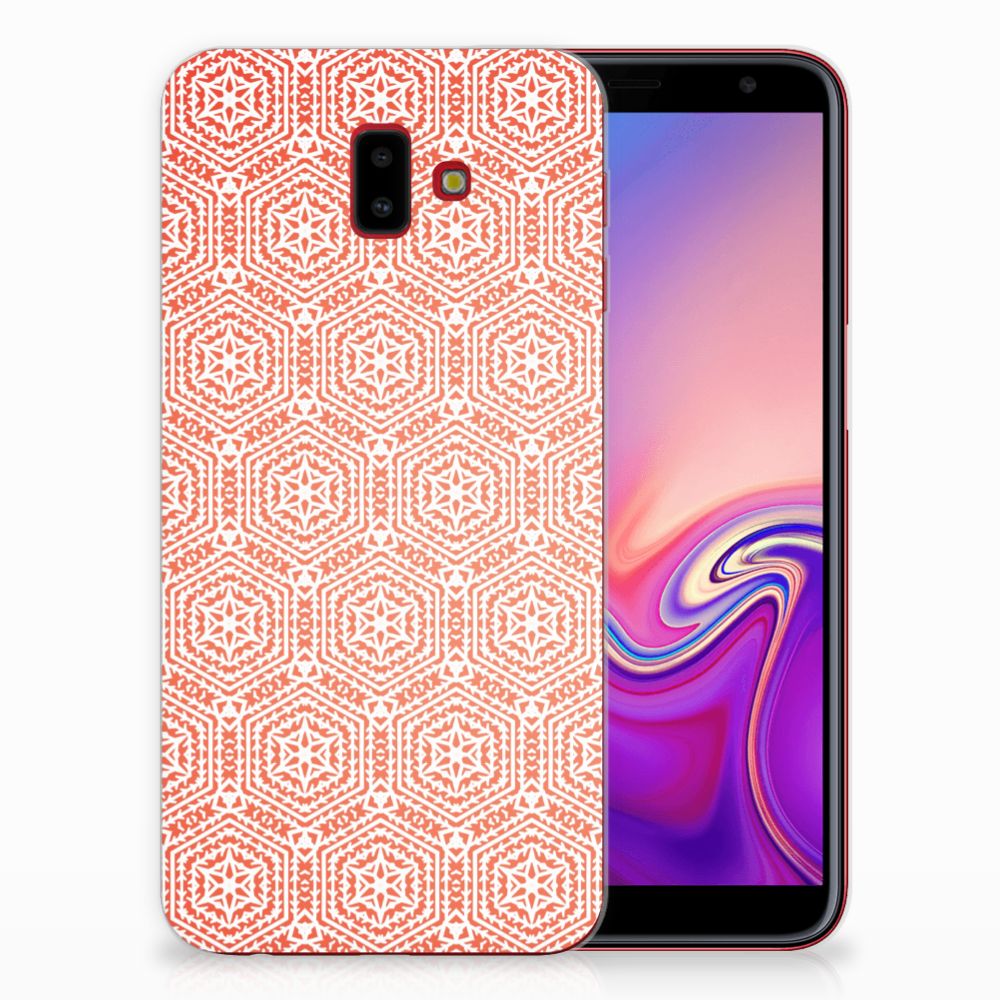 Samsung Galaxy J6 Plus (2018) TPU bumper Pattern Orange