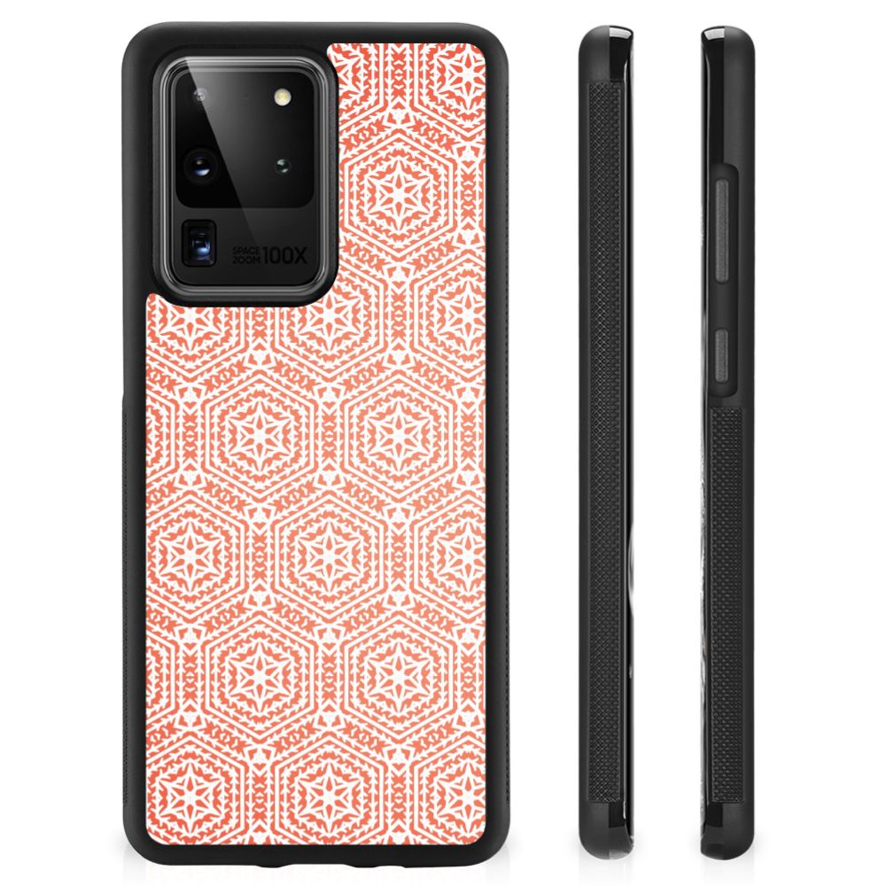 Samsung Galaxy S20 Ultra Bumper Case Pattern Orange