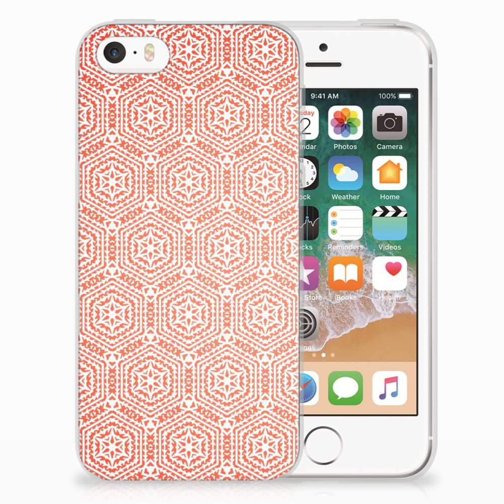 Apple iPhone SE | 5S TPU bumper Pattern Orange