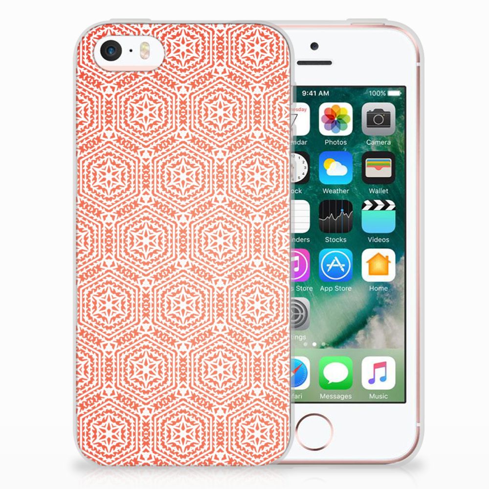 Apple iPhone SE | 5S TPU bumper Pattern Orange