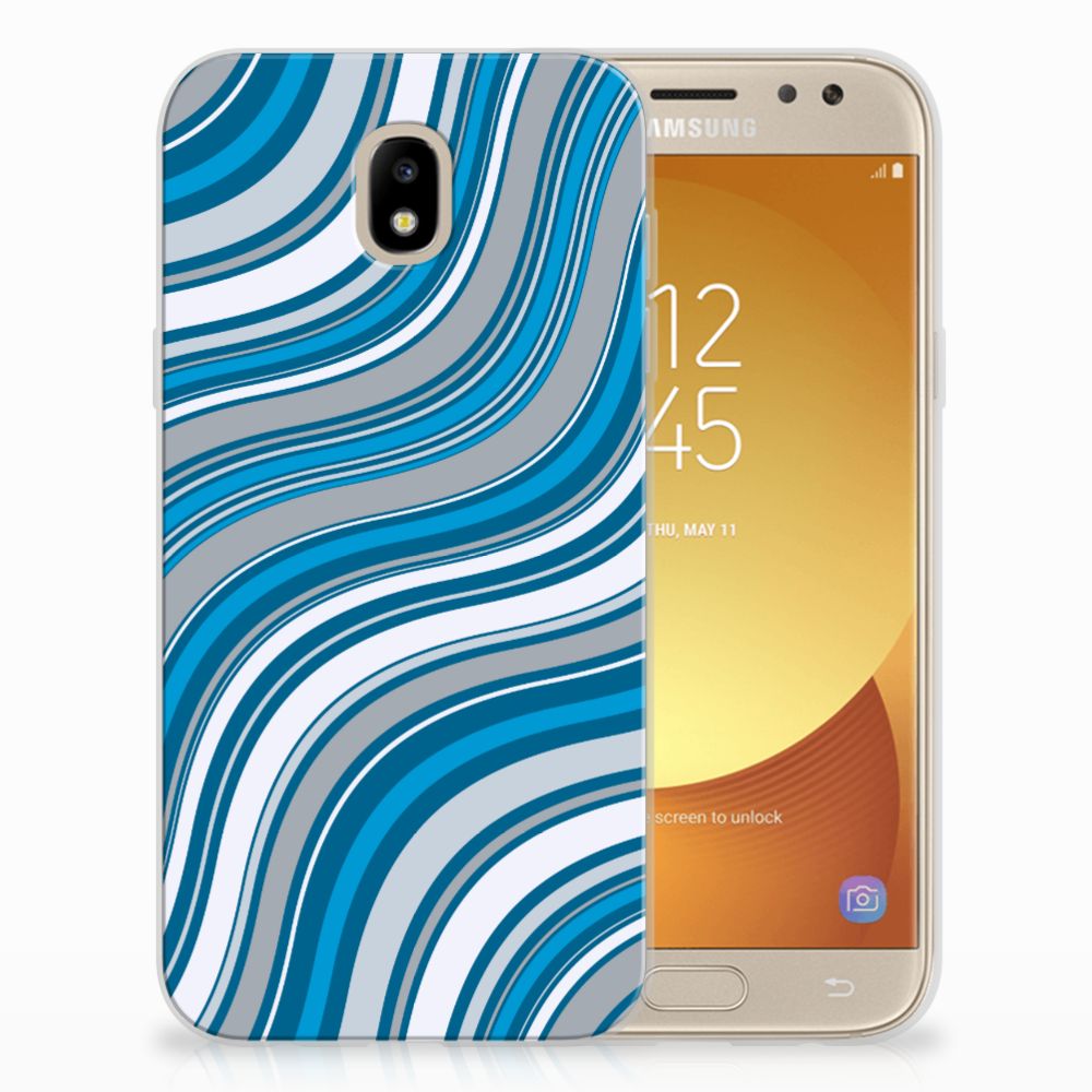 Samsung Galaxy J5 2017 TPU bumper Waves Blue